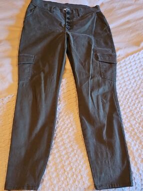 CAbi Olive Utility Pants Size 10